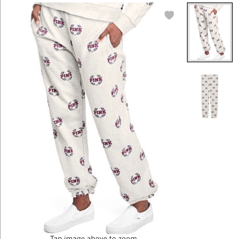 New Vs pink campus sweats large